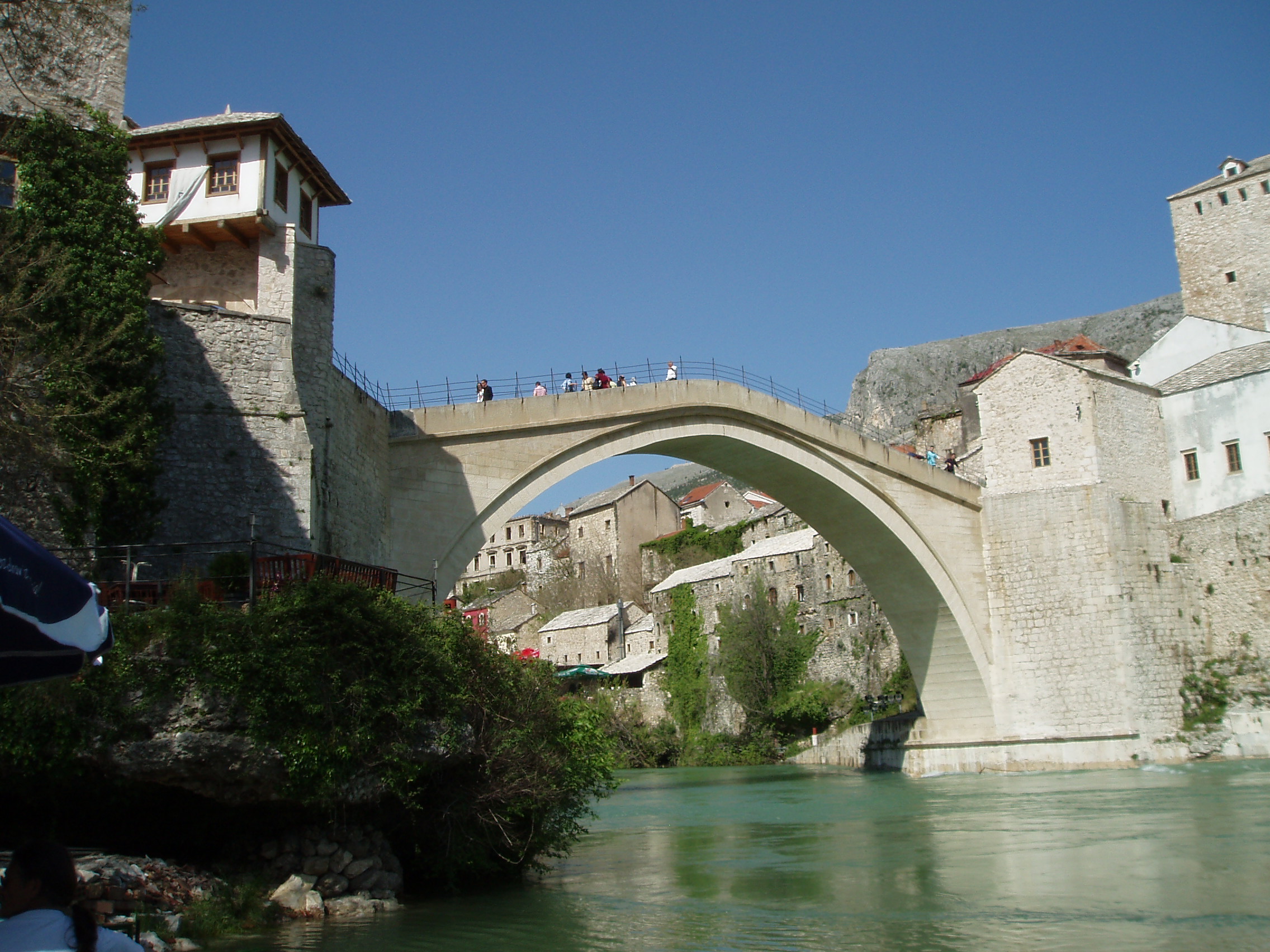Mostar and the Stari Most Bridge. 