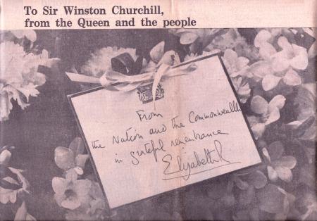 Churchill Funeral Message from the Queen
