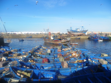 Essaouira Blue Fishing Boats